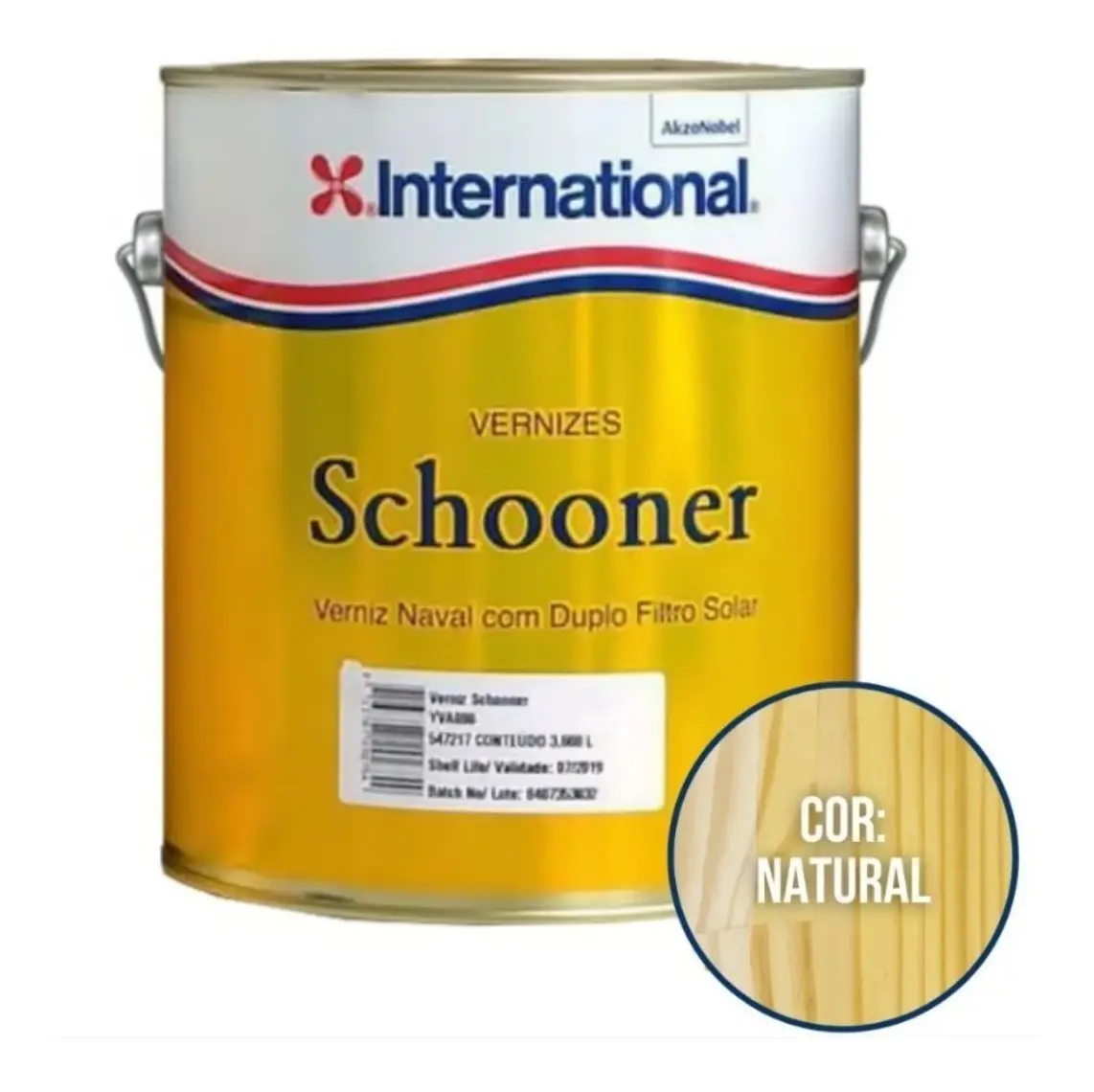 Verniz Schooner Acetinado 3,6L